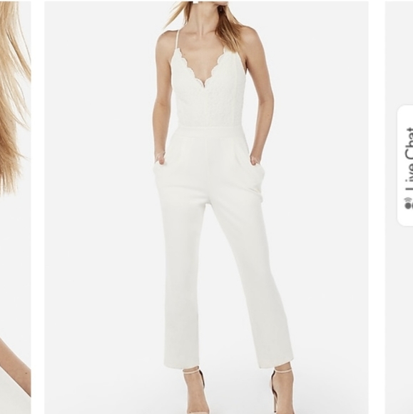 cream jumpsuit